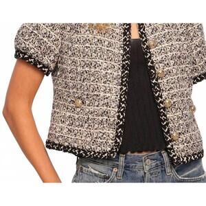 NEW HEARTLOOM susana short sleeve cardigan in indigo